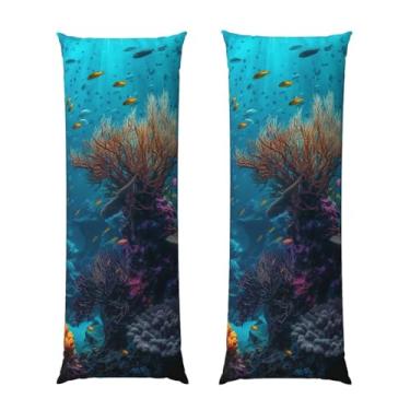 Imagem de Capa de travesseiro corporal com zíper oculto, fronha longa de microfibra macia e respirável para travesseiro corporal, capas de travesseiro de peixe para dormir, presente de cama, capa de travesseiro
