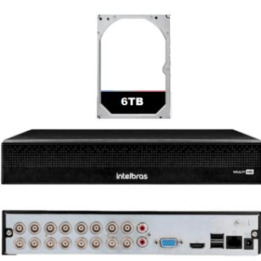 Imagem de Dvr Intelbras Mhdx 1016 16 Canais Inteligência Artificial+hd 6tb