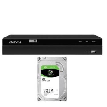 Imagem de Kit Intelbras, DVR Mhdx 1216-c, 16 Canais + HD 2TB