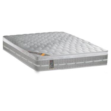 Imagem de Colchão King Espuma Viscoelástico Visco Gel Molas Ensacadas  Premium Euro Pillow (193x203x32) - Castor