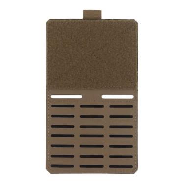 Imagem de Painel tático de extensão de queda dupla face, adaptador Molle, gancho lateral, suporte expansor em laço para coletes, plataformas de peito, mochilas (bronzeado)