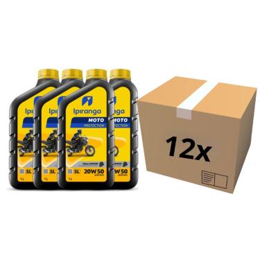 Imagem de Kit 12L Oleo Mineral Motor Protection 20W50 Sl Ipiranga 12412 Jaso Ma2