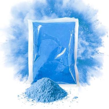 Imagem de POPUPARTY Pó revelador de gênero - 450 g azul - perfeito para balões reveladores de bebês, queimaduras, escapamento de carro, sessões de fotos, pinatas