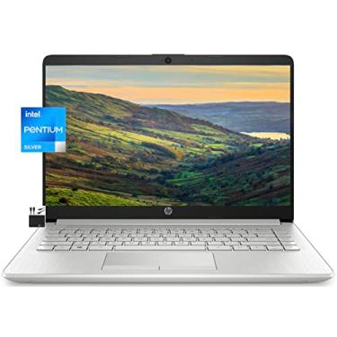 Imagem de Laptop HP 2022, tela HD de 14 polegadas, Quad-Core Intel Pentium N5030 (até 3,1 GHz), 8 GB RAM, SSD de 128 GB, Webcam HD, HDMI, Bluetooth, WiFi, RJ-45, 1 ano Office 365, Win10 S+MarxsolCables