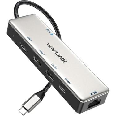 Imagem de WAVLINK Hub USB C 10Gbps com Porta Ethernet 2.5G, HDMI 2.1 4K@120Hz, PD 100W, 3x USB 3.2 Gen 2, Adequado para MacBook Pro/Air, iPad, Dell, HP