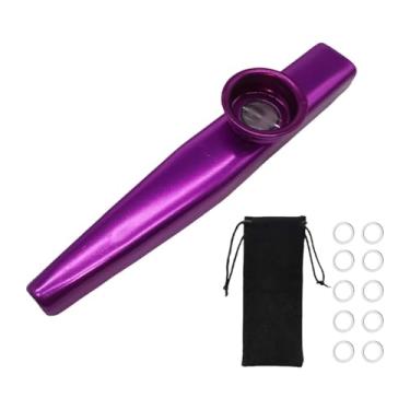 Imagem de JunZheHub Flauta Kazoo para Crianças Boquilha Acompanhamento Musical Brinquedo Musical Instrumento Musical com Diafragmas para Prática Diária, Tolet