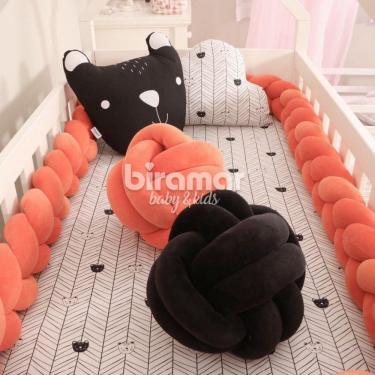 Imagem de Almofada Nó Plush Laranja 24cm x 24cm