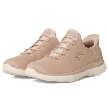 Imagem de Skechers Tênis feminino Arch Fit Summits Hands Free Slip-ins, Taupe dourado, 38