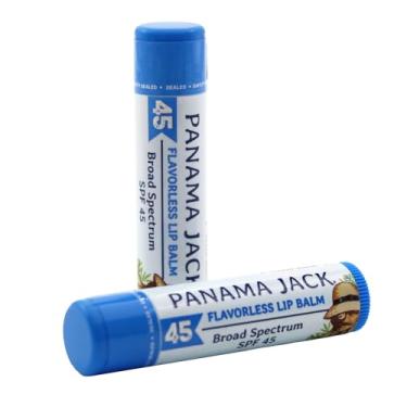 Imagem de Panama Jack Protetor solar protetor labial – FPS 45, proteção solar UVA-UVB de amplo espectro, previne e acalma lábios secos e rachados