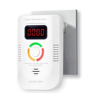 Imagem de Detectores de monóxido de carbono conectados, alarme com visor digital, alerta sonoro e visual, função de autoteste para casa / cozinha/quarto Co Detector
