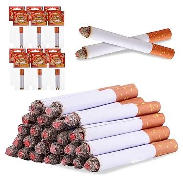Imagem de Playbees Cigarros falsos que sopram fumaça - Pacote com 24 - Cigs falsos de 8,5 cm com um visual realista - Acessório para brincadeira, fantasia de Halloween, filme ou teatro - presente divertido