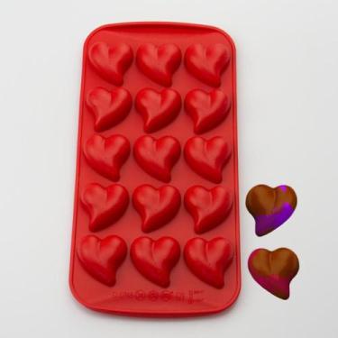 Imagem de Forma Em Silicone Coração Para Bombom/Chocolate Antiaderente - udlandi