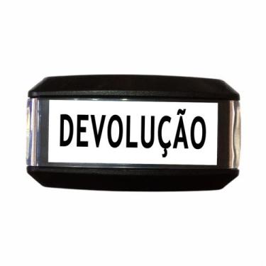 Imagem de Carimbo Automatico Autoentintado DEVOLUÇÃO Nykon 302 (14x38mm)