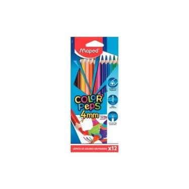 Imagem de Lápis de cor Maped color peps strong 4mm com 12 cores
