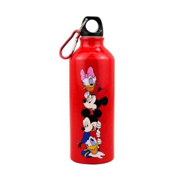 Imagem de Garrafa Alumínio Vermelho Turma Mickey Minnie 500Ml - Disney