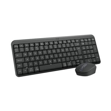 Imagem de Combo Teclado e Mouse Sem Fio Logitech MK250 Bluetooth com Conectividade Rápida e Fácil, Design Compacto, Mouse Ambidestro, Layout ABNT2, Construção Durável, Compatível com PC e Mac - Grafite