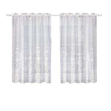 Imagem de Cortina Em Renda Jacquard 2 Mts X 1,20 Mts Para Cozinha - Infinito, Br