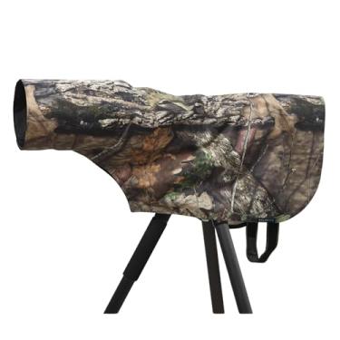 Imagem de ROLANPRO Capa de chuva para lentes teleobjetivas à prova d'água para Nikon Z 180-600 mm, Sony FE 200-600/300, Fujifilm XF 150-600/200 etc. - O comprimento do tamanho P é de 60 cm #Brown Jungle