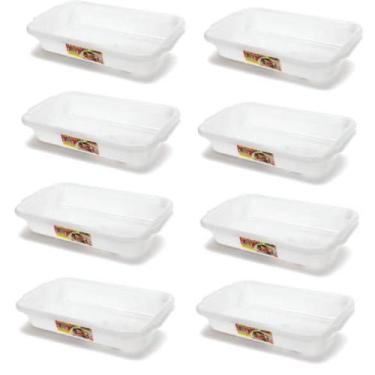 Imagem de Kit 8 Bandejas Organizadoras Multiuso 3 Litros Em Plástico - Ercaplast