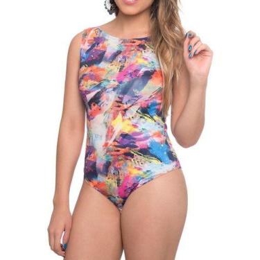 Imagem de Body Regata Lupo Loba Trend Estampado 47006 Fit Casual, Laranja, M
