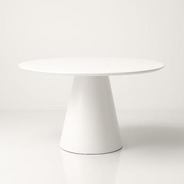 Imagem de Mesa de Jantar Cone Redonda 80 cm Laca - Linn Design Decor