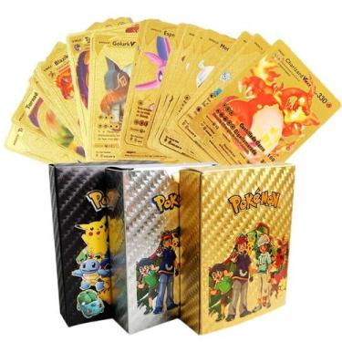 Imagem de Cartinhas de Pokemon Lote com 55 Cartas Sem Repetição de Cards Brilhan