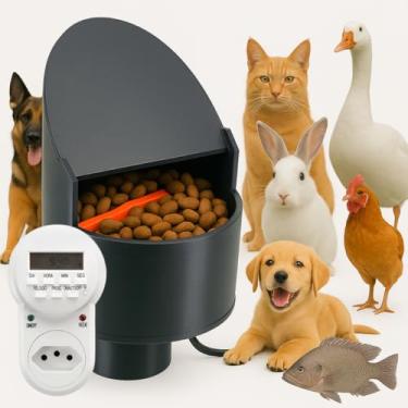 Imagem de Tratador Alimentador Automático De Ração Para Cães Gatos Aves E Pets - Marca Ragotti