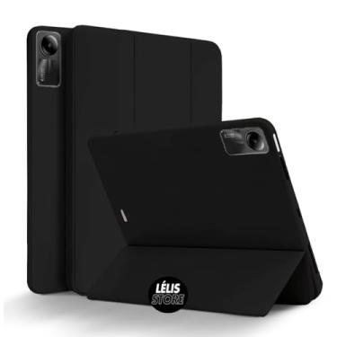 Imagem de Capa Capinha Case Compatível com Redmi PAD SE 11 com função sleep e suporte Com Compartimento Para Pencil Caneta Tampa Magnética PREMIUM (PRETO)