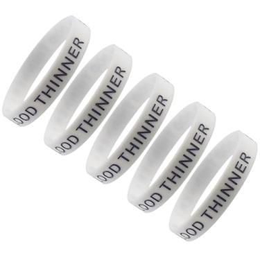 Imagem de Max Petals Pacote com 5 pulseiras de silicone para identificação de alerta médico tamanho adulto (20 cm), Medium, Silicone, Sem Pedra Preciosa