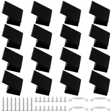 Imagem de 16 clipes de janela de aço inoxidável para painel de proteção de janela, clipes de madeira compensada de 1/2 polegada, clipes reutilizáveis para painel de janela para compensado de 1/2 polegada ou