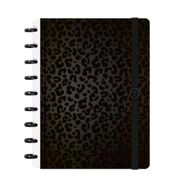 Imagem de Caderno De Disco Iscool Inteligente M Natural Fashion Onça Preto