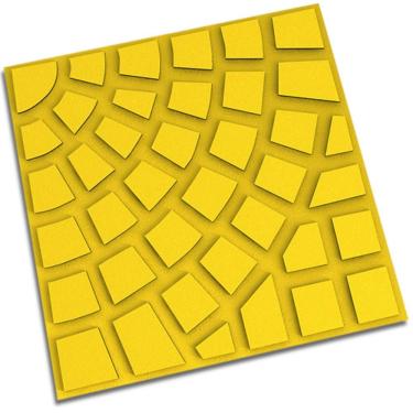 Imagem de Piso Firenze Amarelo 30,4x30,4cm Amarrado Com 5 Peças 0,46m² - Artesanal Piso 30,4x30,4 Firenze Amarelo Am5pcs Artesanal