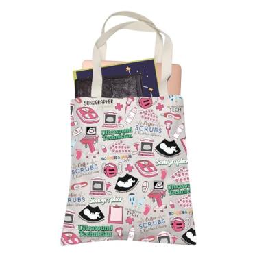 Imagem de LEVLO Sacola Sonographer Squad Life Bolsa de compras de tecnologia de ultrassom Presente de gravidez técnico de ultrassom (ultrassonografista)