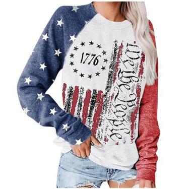 Imagem de Tops femininos inverno impressão moletom pulôver tops - HUOGUO