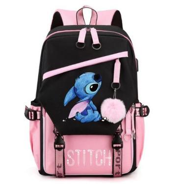 Imagem de Mochila CUSALBOY Fashion Trend Anime Cosplay com USB preta