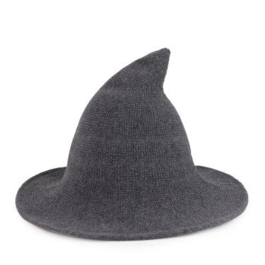 Imagem de Chapéu de bruxa Voilipex, feltro de lã, fantasia de Halloween para mul