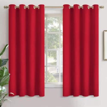 Imagem de Cortinas Blackout YoungStex Red 132 x 160 cm 2 painéis