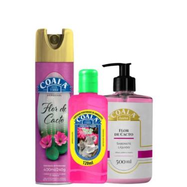Imagem de Kit Coala Flor de Cacto: Limpador 120ml + Sabonete 500ml + Odorizante 