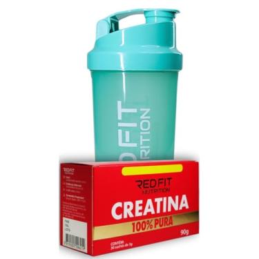 Imagem de Creatina Monohidratada Sachê 90g Coqueteleira Shaker Tiffany 600ml - 100% Pura Importada - Red Fit Nutrition