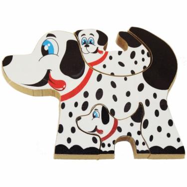 Imagem de Quebra Cabeça Zoo Filhotes Madeira - Cachorro - 73544 - Maninho Artesanatos