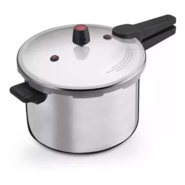 Imagem de Panela De Pressão Aluminio Nacional 7l Fechamento Externo, Prateado