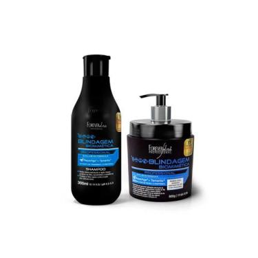 Imagem de Kit Shampoo e Máscara Blindagem Capilar Forever Liss - Forever Liss Pr