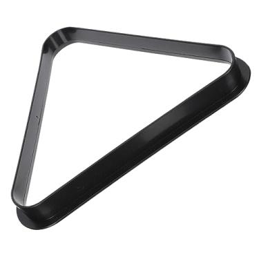 Imagem de Toddmomy Mini suporte de bilhar para meninos e meninas, suporte de bolas de bilhar de plástico triangular, 3 peças, acessórios de bilhar para jogos infantis em miniatura