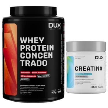 Imagem de Combo Dux - Whey Protein Concentrado 900g - Sabor Doce de Leite + Creatina Monohidratada 300g