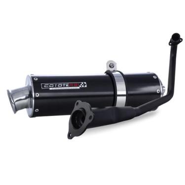Imagem de Escape / Ponteira Coyote RS1 Aluminio Redondo - Biz 125 até 2010 - Hon