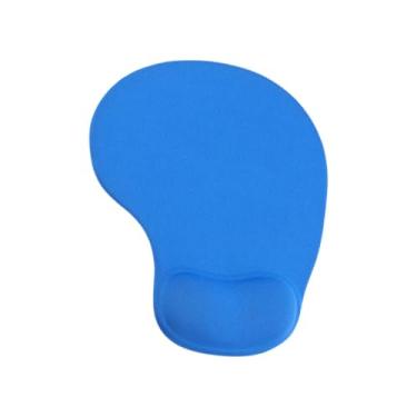 Imagem de Mouse pad com suporte de pulso, mouse de escritório com suporte de pulso de gel, ergonômico com superfície confortável, antiderrapante com textura especial, para laptop de computador de escritório em