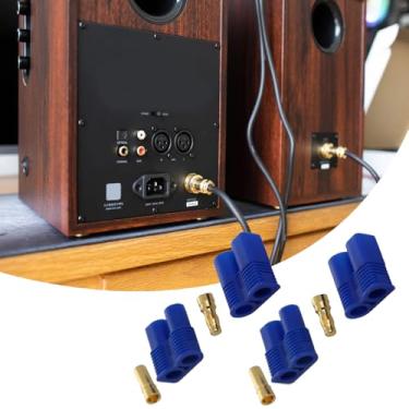 Imagem de 3 conjuntos de conectores de 3,5 mm plugue banana macho fêmea EC3 plugues banhados a ouro bala banana