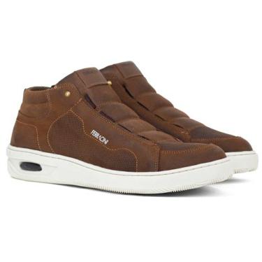 Imagem de Sapatênis Masculino Ferracini 24h New Blady Casual Couro Cano Alto Bot