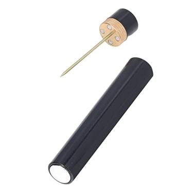 Imagem de Abridor de garrafa de vinho, abridor de vinho de pressão de ar, formato de batom, portátil, tipo agulha, saca-rolhas de vinho, saca-rolhas para restaurante doméstico, dourado