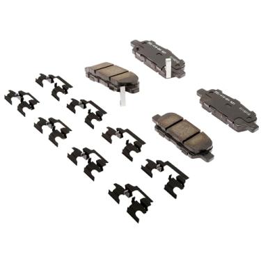 Imagem de ACDelco Kit de pastilhas de freio a disco traseiro de cerâmica profissional 17D905CHF1 com clipes
